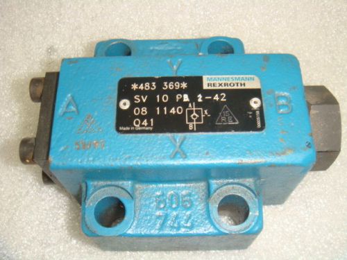 NEW, REXTOTH, HYDRAULIC CHECK VALVE, SV10PB242, NEW NO BOX