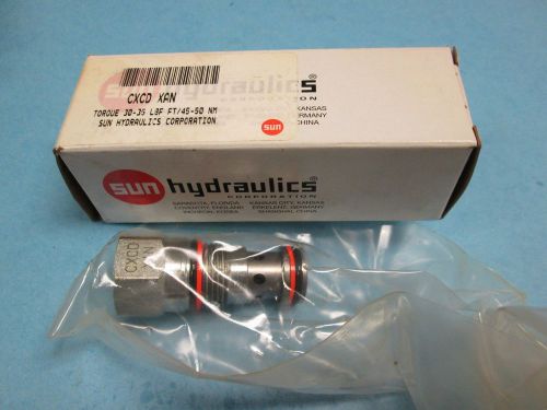 Sun Hydraulics CXCD-XAN VALVE CARTRIDGE   NEW!!