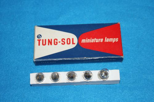 5 VINTAGE TUNG-SOL MINIATURE LAMPS - PR2. 50A 2.38V