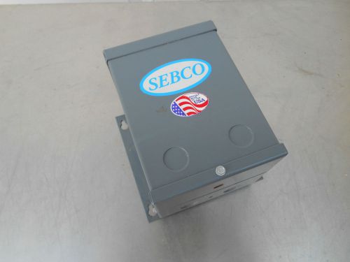 SEBCO 277VAC Primary 12 VAC Secondary 60HZ  LIGHT VOLTAGE LIGHTING TRANSFORMER