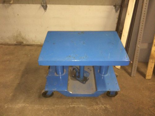 Lexco Die Truck, Foot Pedal Pump Table #2000LB Capacity