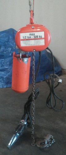 CM LODESTAR ELECTRIC CHAIN HOIST 1/2 TON