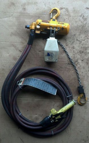 HARRINGTON AH250P Air Chain Hoist,Mini Cat 250 lb. Cap.,10&#039; Lift