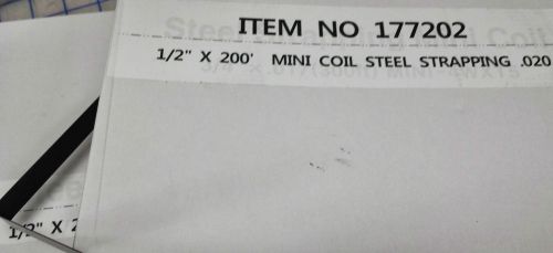 10,000Ft Steel Strapping 1/2&#034; (50 Coils 200 Feet each plus 5000 1/2&#034; Open Seals)