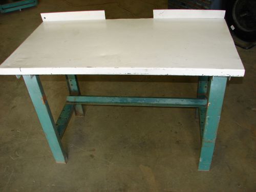 INDUSTRIAL WORK TABLE METAL TOP 47&#034;X24&#034;X32&#034; ***XLNT***