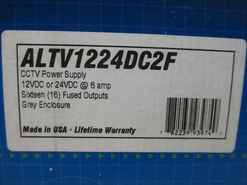 Altronix ALTV1224DC2F CCTV Power Supply 12/24VDC @ 6 amp 16 Fused Outputs
