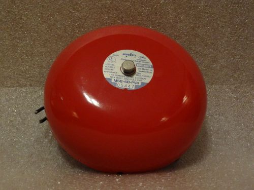 AMESCO 24 VDC RED ALARM BELL - MSB-6B-PV4