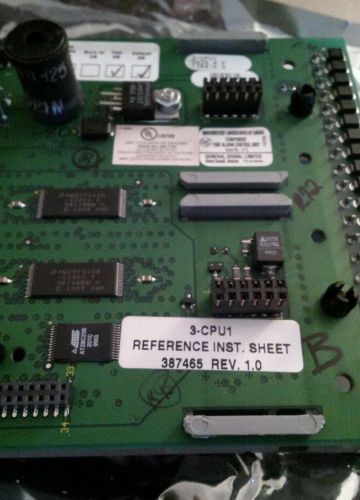 Used GE EST 3-CPU1 FIRE ALARM CENTRAL PROCESSING UNIT MODULE