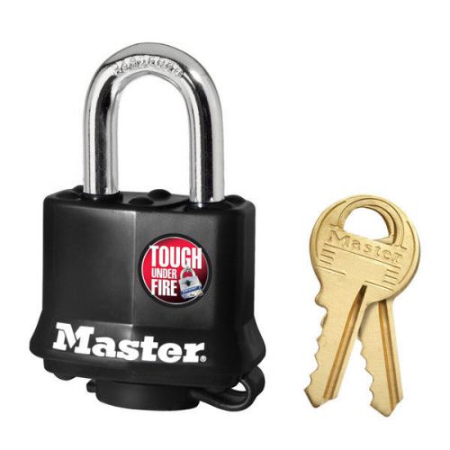 Master Lock Black Weather Resistant Outdoor Laminated Steel Padlock 311D