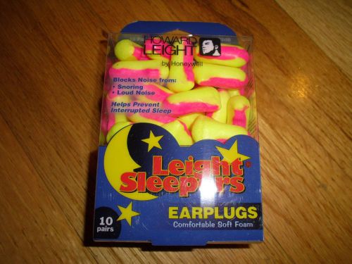 New ! 10 pairs of Howard Leight by Honeywell Leight Sleepers Earplugs  UVXR01680