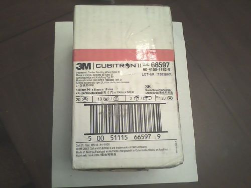 3M 66597 Cubitron II  36 Grit Box of 20 Type 27 Depressed Center Grinding Wheel