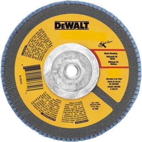 New dewalt dwa8208h 80 grit zirconia t29 flap disc, 4-1/2-inch x 5/8-11-inch for sale