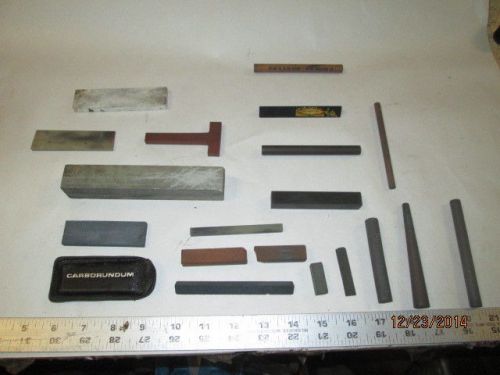 MACHINIST LATHE MILL HUGE Lot of Machinist Honing Polishing Sharpening Stones r