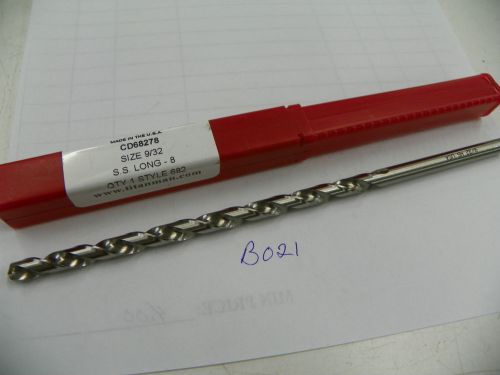 10 titan 9/32 &#034; extra length twist drill 8&#034;   b021 for sale