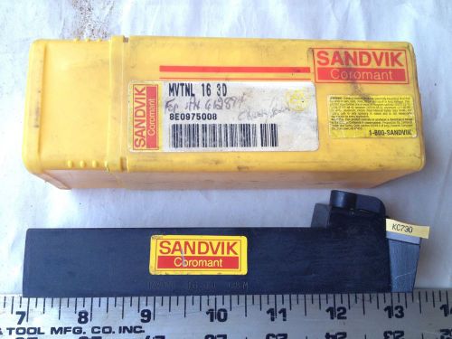 MACHINIST LATHE CUTTING TOOL SANDVIK #MVTNL 16 3D *UNUSED IN ORIGINAL PACKAGING