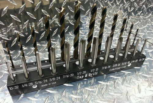 Widia twist drill pro TAP &amp; DRILL SET in stand. FINE / COURSE THREAD 24 pcs set