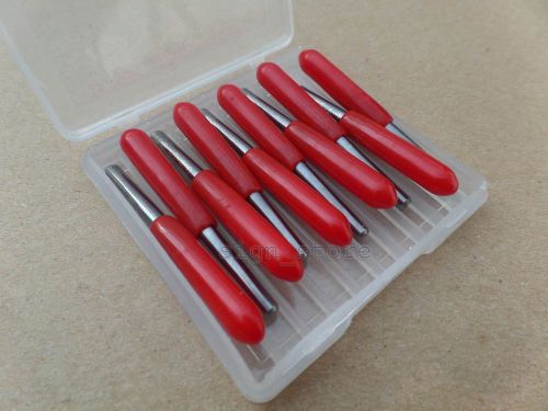 10pcs Carbide PCB Engraving Acrylic CNC Router Bits Tool 1/8&#034; 3.175x 20°x0.3mm