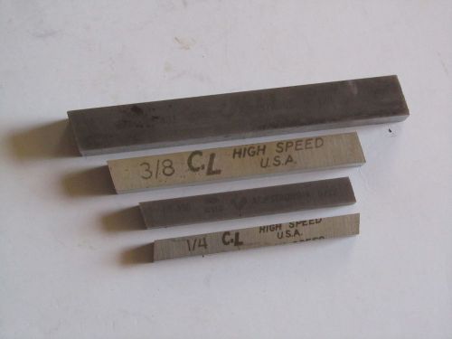 Lot of 4 Blank HSS Lathe Cutting Tool Bits, Cutters CL USA