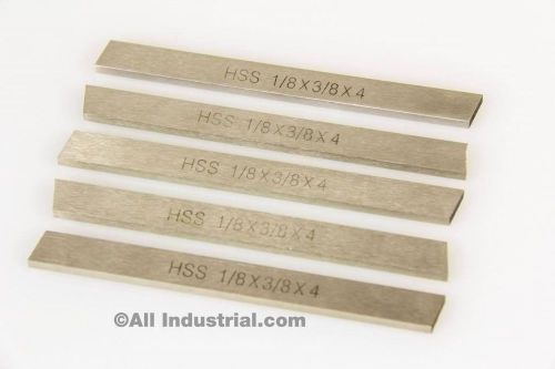 5 PCS 1/8&#034; X 3/8&#034; X 4&#034; HSS TOOL BIT RECTANGULAR LATHE FLY CUTTER MILL BLANK