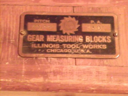 GEAR MEASURING WIRES