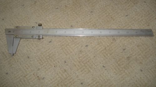 Used 12 inch brown &amp; sharpe no. 599-575-12 vernier caliper 12 inch used for sale