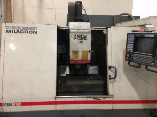 CNC Vertical Machining Center 40-20-20, Cincinnati Milacron Sabre 750