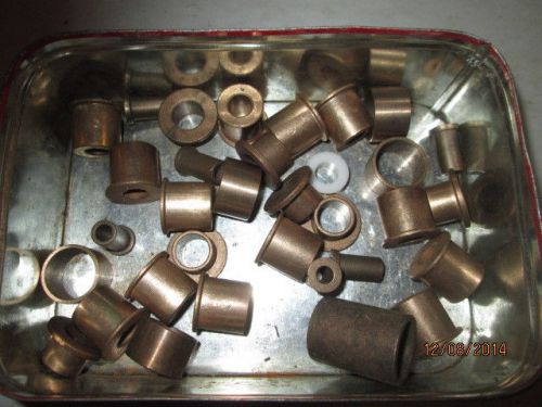 MACHINIST LATHE MILL NICE Lot of Brass / Bronze Bushing s for Machinist