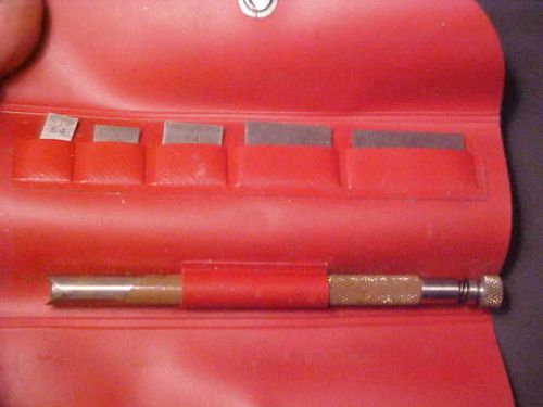 STARRETT 423 TEMPERED STEEL RULE SET 1/4 to 1&#034; 32NDS, 64THS GRADUATIONS TOOL SET