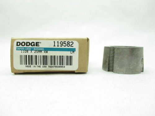 NEW DODGE RELIANCE 119582 1108 X 25MM KW TAPER-LOCK 25MM BORE BUSHING D427312