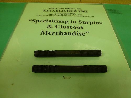 STUDS FOR T-SLOT WORK 1/2-13 DIAMETER x 4-1/2&#034; LONG DOUBLE END NEW 2 PCS $1.50