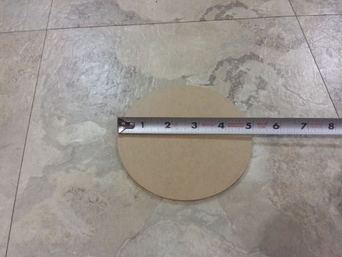 Acrylic  plastic (plexiglass)  round  sheet  - 1/8&#034; x 5&#034;  circle  -  clear for sale