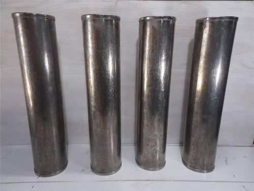4-stainless steel pipe 21&#034;x4.5&#034; tubes provolone cheese molds any use! for sale