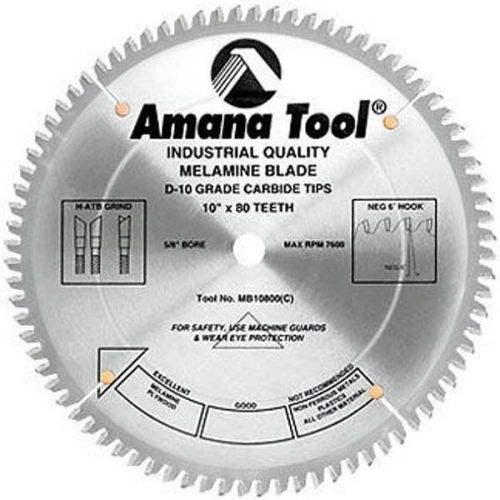 Amana Double-Face Melamine &amp; Laminate Saw Blade MB10800