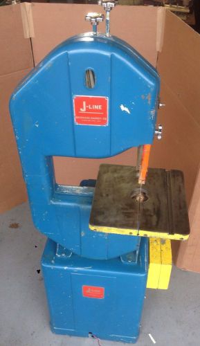 Vintage! J-LINE J-114 14&#034; VERTICAL WOOD WORKING BANDSAW Brodhead Garret CO.