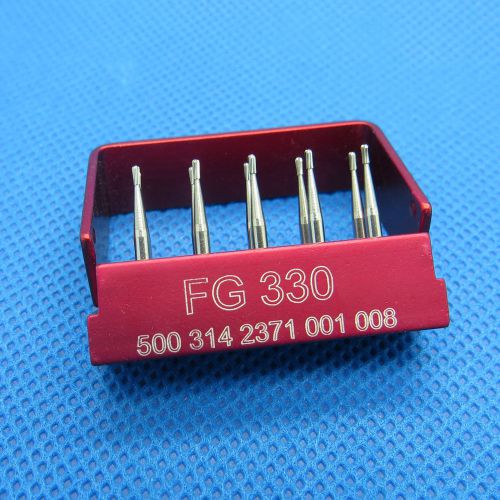 10pcs SBT Dental Carbide burs Pear FG330 For High speed Handpiece with Bur Block