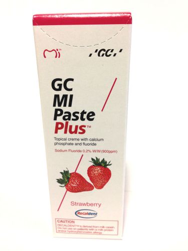 GC Tooth Mousse PLUS STRAWBERRY (known as MI Paste Plus)  EXP: 06/2016 NEW!