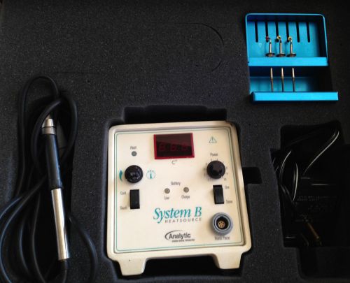 Dental SybronEndo System B Heat Source heat carrier obturation w/ 3 pluggers