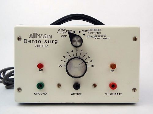 Ellman Dento-Surg 70 FFP Cut &amp; Coag Monopolar Dental Electrosurge w/ Foot Pedal