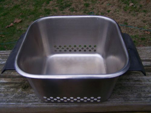 Vollrath ultrasonic cleaner tray basket  perforated stainless steel for sale
