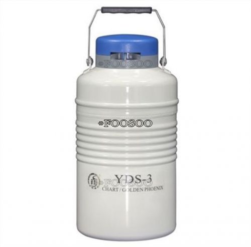 L TANK NITROGEN WITH 3 DEWAR STRAP CONTAINER CRYOGENIC YDS-3 LN2 LIQUID