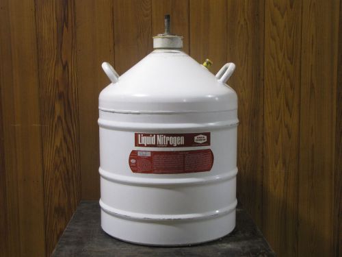 Union Carbide Liquid Nitrogen Container Model UC-31 with Cart