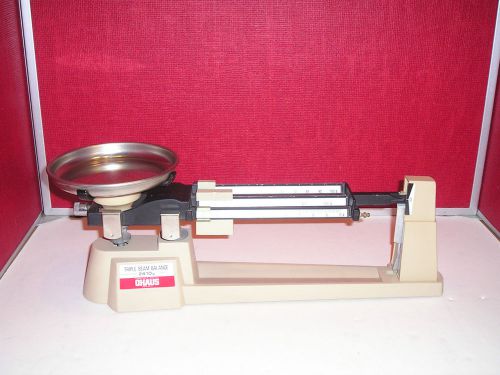 OHAUS TRIPLE BEAM MECHANICAL BALANCE SCALE - 2610g / 5 lb 2oz CAPACITY