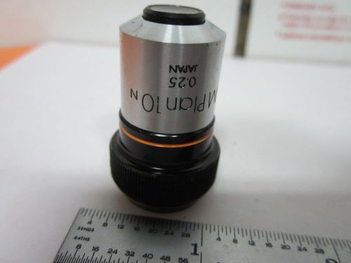 OBJECTIVE MPLAN DIC 10X OLYMPUS JAPAN NOMARSKI MICROSCOPE PART OPTICS BIN#K3-36