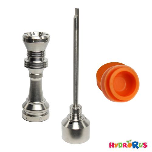 14mm 18mm Male Female Royal Titanium GR2 Nail + Ti Cap w/ 3 Holes + FREE Jar