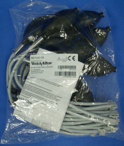 1 pkg of 10 welch allyn two-tube flexiport connector w/barb and bulb #5082-195 for sale