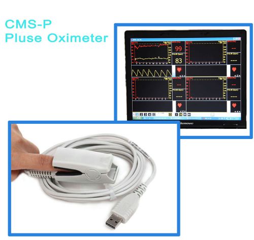 Fingertip Pulse PR Spo2 probe with Free PC software ,PC-Based, USB port,-p