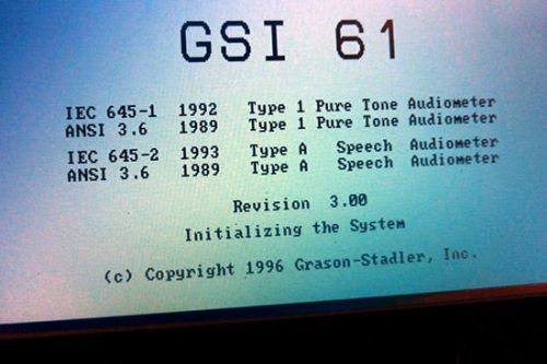 Grason-Stadler GSI 61 Clinical Audiometer