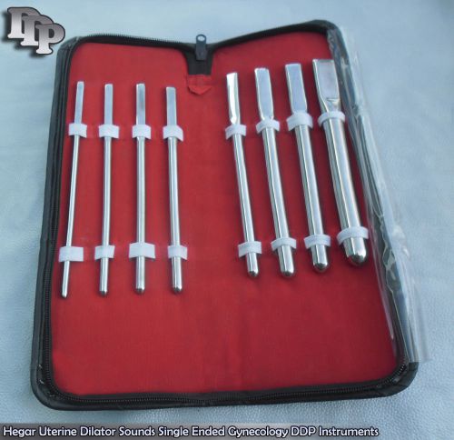 8 Pcs Hegar Dilators set Single Ended surgical instruments