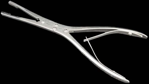 Aesculap ol 474 stainless 8.25&#034; seizing medical surgical contouring forceps for sale