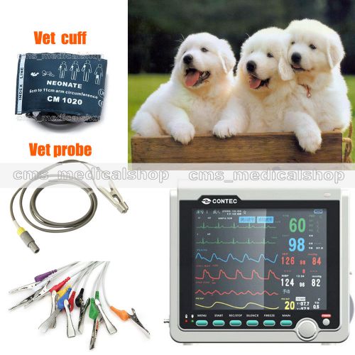 VET Veterinary ICU/CCU Patient Monitor(3 Parameters)ECG,NIBP,Spo2,PR